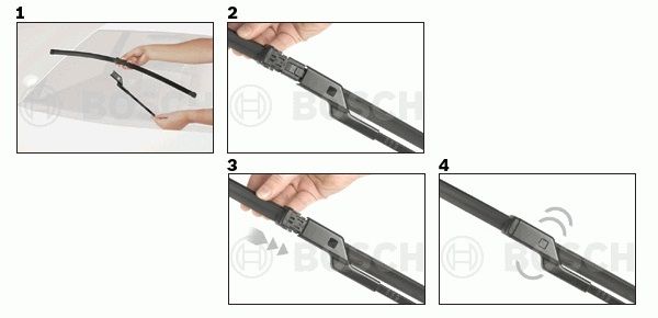 Замена дворников с креплением Push button 19мм, фото 4