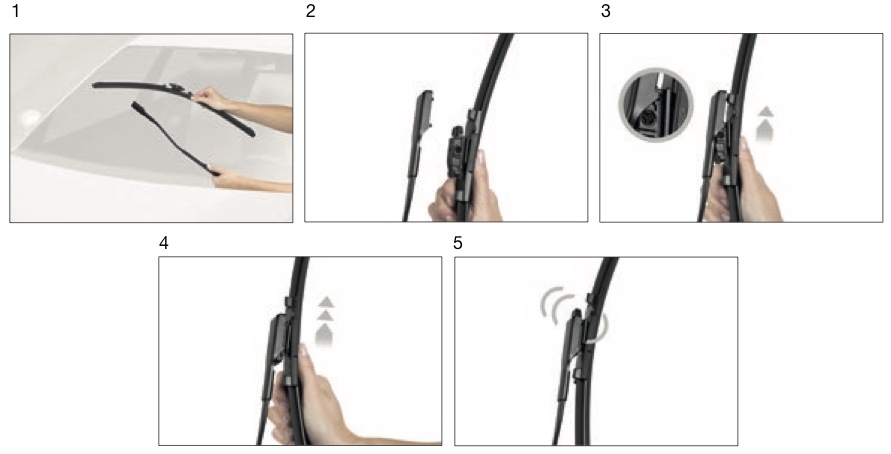 Замена дворников с креплением Крепления стеклоочистителей VATL5.1, фото 3